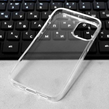 Luazon case for iPhone 12 mini, 5.4 ", silicone, thin, transparent-1