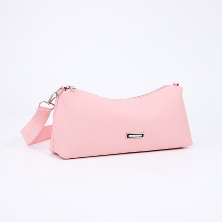 Bag Cross-Bodi with a zipper, pink color-3