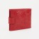 Women's wallet on the button, red color