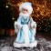 Snow Maiden "In a blue fur coat with beads" moves, 17x40 cm