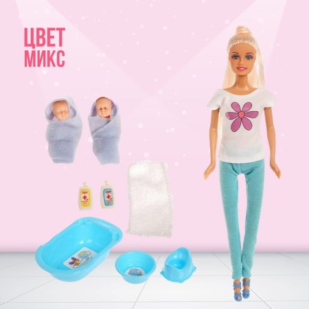 Lydia doll with kids and accessories, mix-5