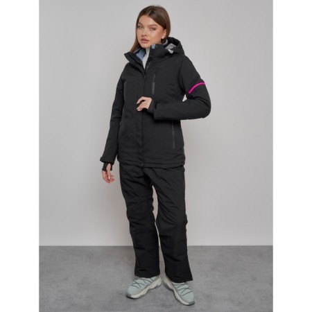 Ski suit female, size 50, black color-1