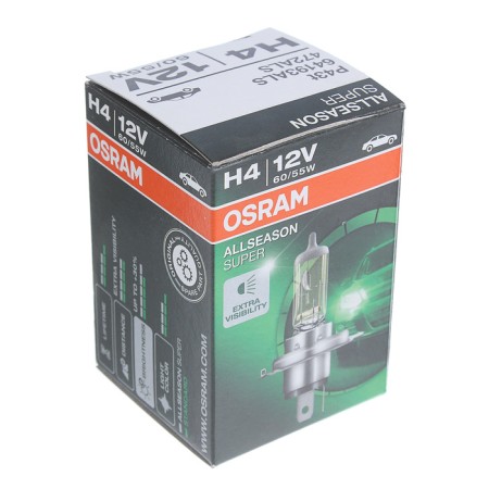Car lamp OSRAM Allseason, H4, 12 V, 60/55 W, P43T-1