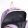 A backpack with a zipper, bag, cosmetic bag, lilac color