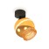A set of rotary lamp with additional backlight by Ambrella Light, Techno, XM1105010, GU5.3, Color Gold polished, black sand