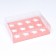 Box for 12 cupcakes, pink 34.7 × 26.3 × 10 cm