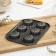 Baking uniform “Centure”, 27 × 18 × 3 cm, 6 cells, anti -stick coating, black color