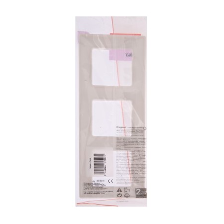 Frame Legrand Etika 672503, three -seater, white-3