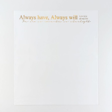 Flower film packaging with embossing "Always", 50 x 57 cm-1