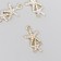 Decor for creativity metal, rhinestones "Two sea stars" 2x1.3 cm