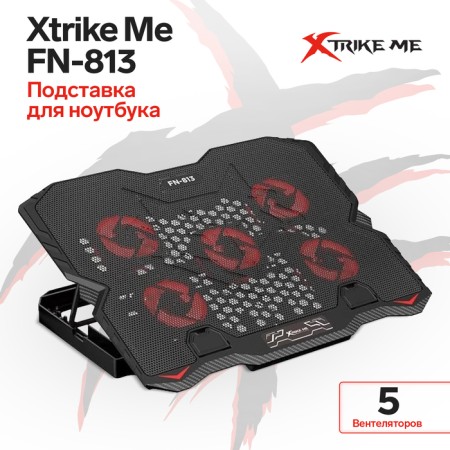 Co-laptop stand Xtrike Me FN-813, 5 fans, 2xUSB, 55 mm cable