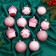 A set of jewelry plastic 12 pcs "Gladys Pieses" D-6 cm, pink