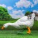 Garden figure "Goose neck down" 50x18x30cm