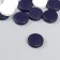 Beads for creativity wood "flat circle" set of 20 pcs white, dark blue 0.4x1.5x1.5 cm