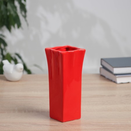 VAZA Ceramics Table "Tiago" Elegy, 16.5x7 cm, red-1