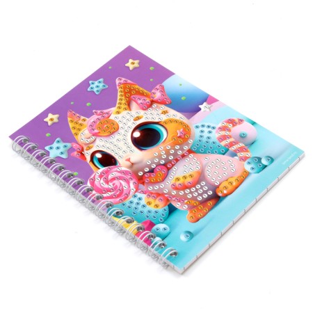 Diamond mosaic with a partial filling for children on the Sweeter Notepad, 11 x 15 cm, 48 sheets-3