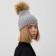Women's cap minku rr 58-60, gray color