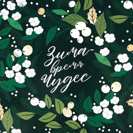 Paper Packe Glossy “Miracles Time”, 70 x 100 cm, New Year-1