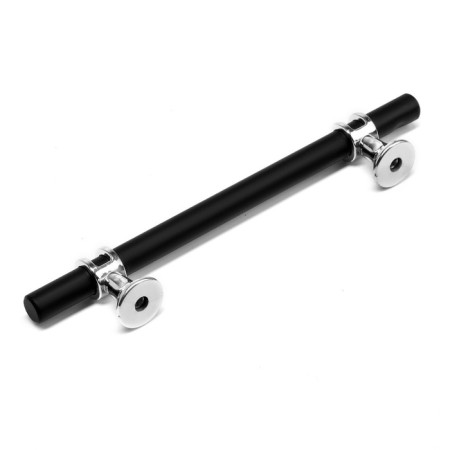 Cappio bracket handle, m/o 128 mm, d = 12 mm, plastic, chrome color/black-5
