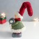Polystone souvenir "Dwarf in a red cap with a Christmas tree toy" 10.5x12.5x27.5 cm