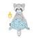 Toy - Comforter "Raccoon" with a holder for nipples, crumbs