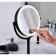 Mirror Cosmetic desktop Moana Ridder, LED, sensor, black color, 1x/5x-liability