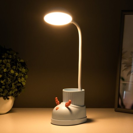 Table lamp "Boat of Elk" LED 3 modes 3W USB Organizer Blue 8x11x31 cm Risalux-2