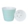 Plastic pot with the Laura tab, mint color