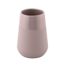 Axentia Nevada glass for a bathroom of dark gray ceramics, Ø 7.5 cm, height 10 cm