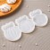 Silicone form "Christmas tree toys", 3 pcs, transparent color