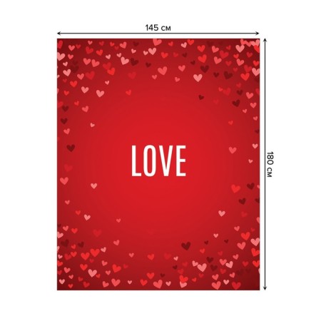 Tables on the table "Love", rectangular, oxford, size 145x180 cm-1