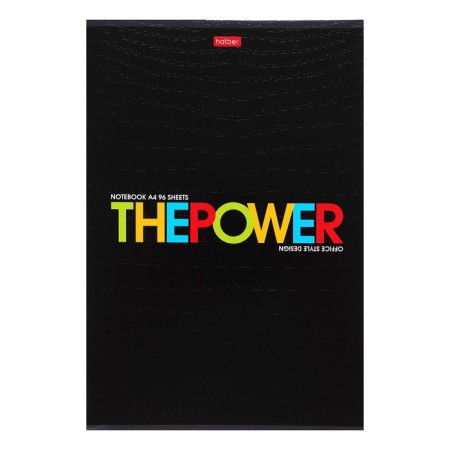 A4 notebook, 96 sheets in TheBook cage, covered cardboard, embossing Croco, OFSET block, mix-3