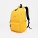 Youth backpack from textiles, 2 parts on lightning, 3 pockets, yellow color