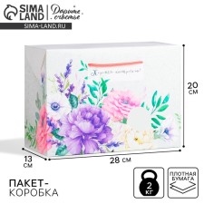 Package - gift, gift packaging, “good mood”, 28 x 20 x 13 cm