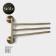 Towel holder, 3 knitting needles Stölz Bacic series Bronze, bronze color