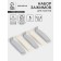 Set of clamps for packages 5 pcs, 7x7.5x1.5 cm, white/gray color