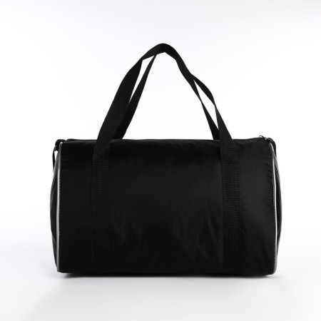 Sports bag with lightning, external pocket, long belt, black/gray color-1