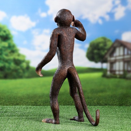 Garden figure "Monkey under the lamp" 53x23x30cm-2