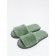 Women's slippers open nose, size 36-38, emerald color