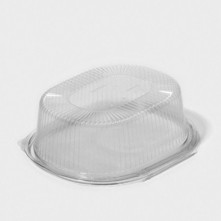 A plastic disposable container with an insoluble lid pr-CRKS-500, 500 ml, 15.9 × 13 × 5.5 cm, 10 pcs/units.-1