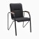 Chair click furniture "Samba" for visitors, black/nut, frame metal, eco -leather upholstery