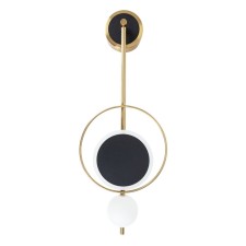Wall lamp Arte Lamp Polaris A2604AP-7BK, LED, 7 W, 22x6x58 cm, 350 lm, black, golden