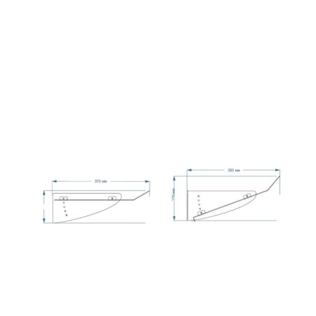 Spear for air mounts from side mounts 500 × 335, plastic 2 mm, in a protective film-3