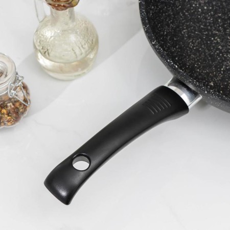 Pan - Vok Dolyana "Elite", d = 28 cm, anti -stick coating, black color-3