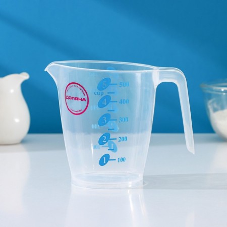 Kuvshin measuring plastic shares "Color", 500 ml, 13 × 9 × 11.5 cm, color mix-6