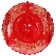 Tubing-vatrushka "Wreath", Czech diameter 107 cm, awning/tent, red color