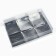 Box for musser cakes "Silver", 27 x 17.8 x 6.5 cm, New Year