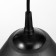 Susage "cone" 1x15W E27 Model: BR 00268 Black/smoky 25x25x15cm