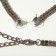 Set 2 objects: earrings, necklace "ice" is small, white color in silver, 30 cm