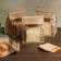 Paper Craft package, with a window, a rectangular bottom, 16 x 13 x 26 cm